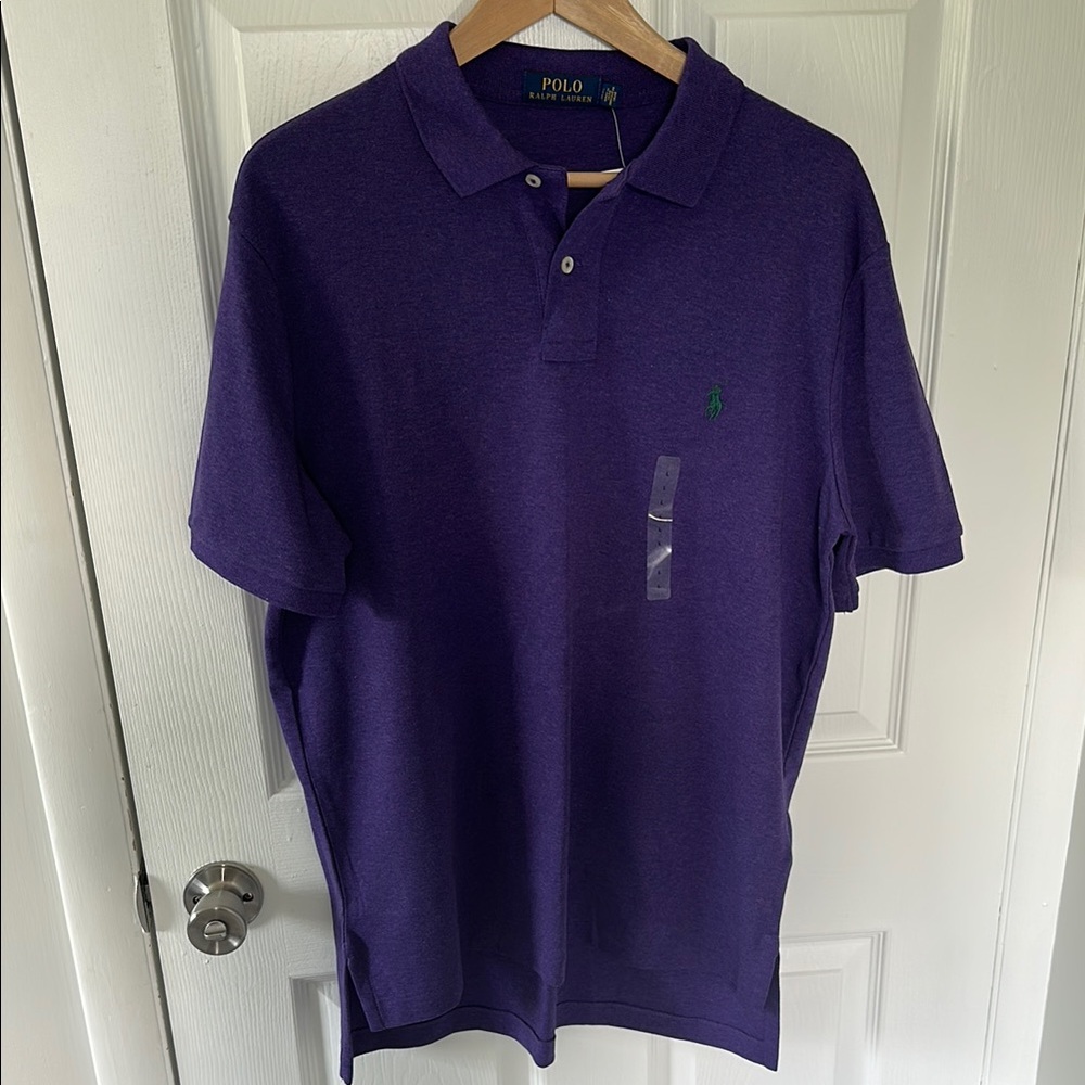 Polo by Ralph Lauren Men's Polo Shirt in Deep Purple